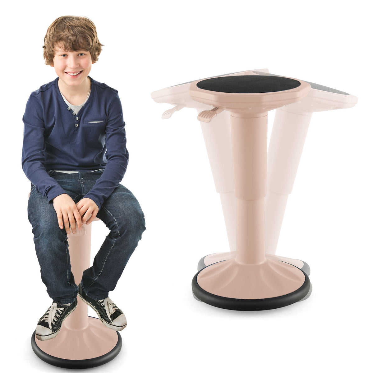 Adjustable Wobble Stool for Kids and Adults