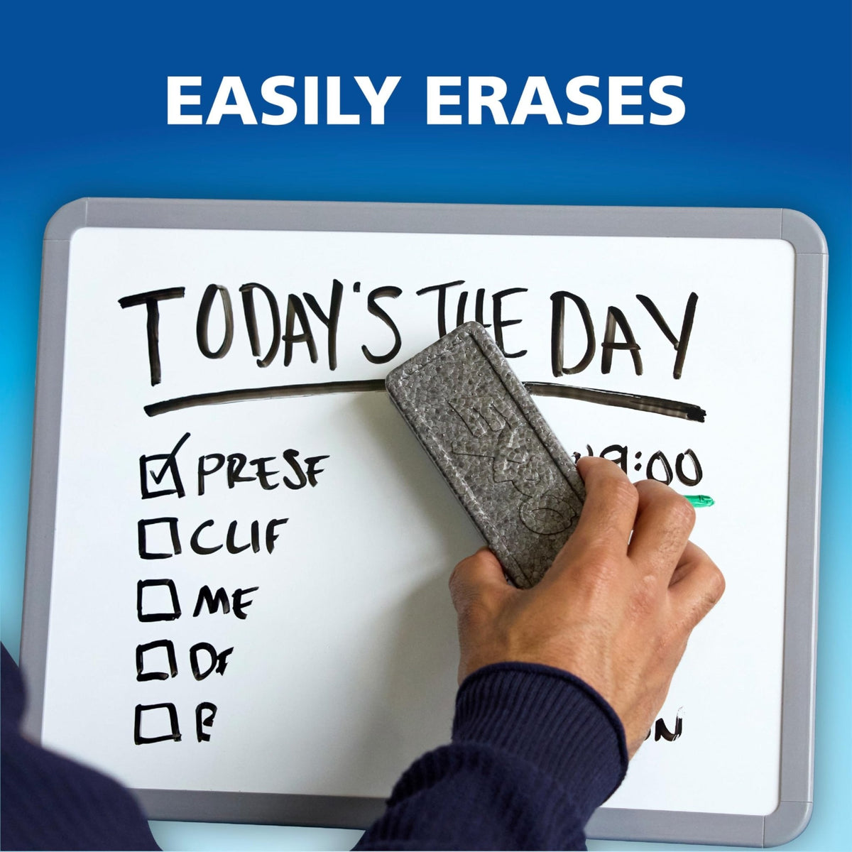 EXPO Dry Erase Markers, Low Odor Ink, Black, Fine Tip, 4 Count - Easily Erases, Vibrant Ink, Ideal for Classroom, Back to School Supplies, Teachers, Office, Whiteboard & Home
