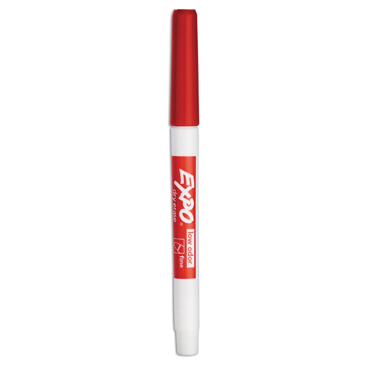 EXPO Dry Erase Markers, Low Odor Ink, Black, Fine Tip, 4 Count - Easily Erases, Vibrant Ink, Ideal for Classroom, Back to School Supplies, Teachers, Office, Whiteboard & Home